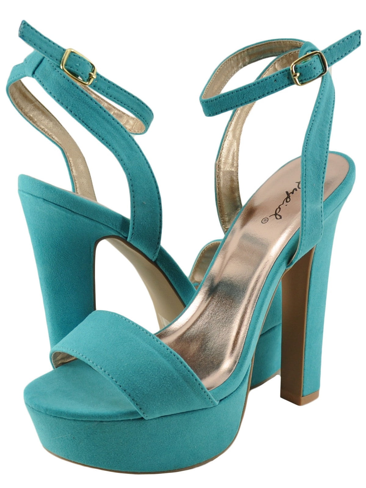 Qupid Qupid Women's Lorde 23 Chunky Heel Platform Pump