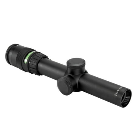 Trijicon AccuPoint 1-4x24mm Riflescope, Standard Duplex Crosshair w/ Amber Dot, 30mm Tube -