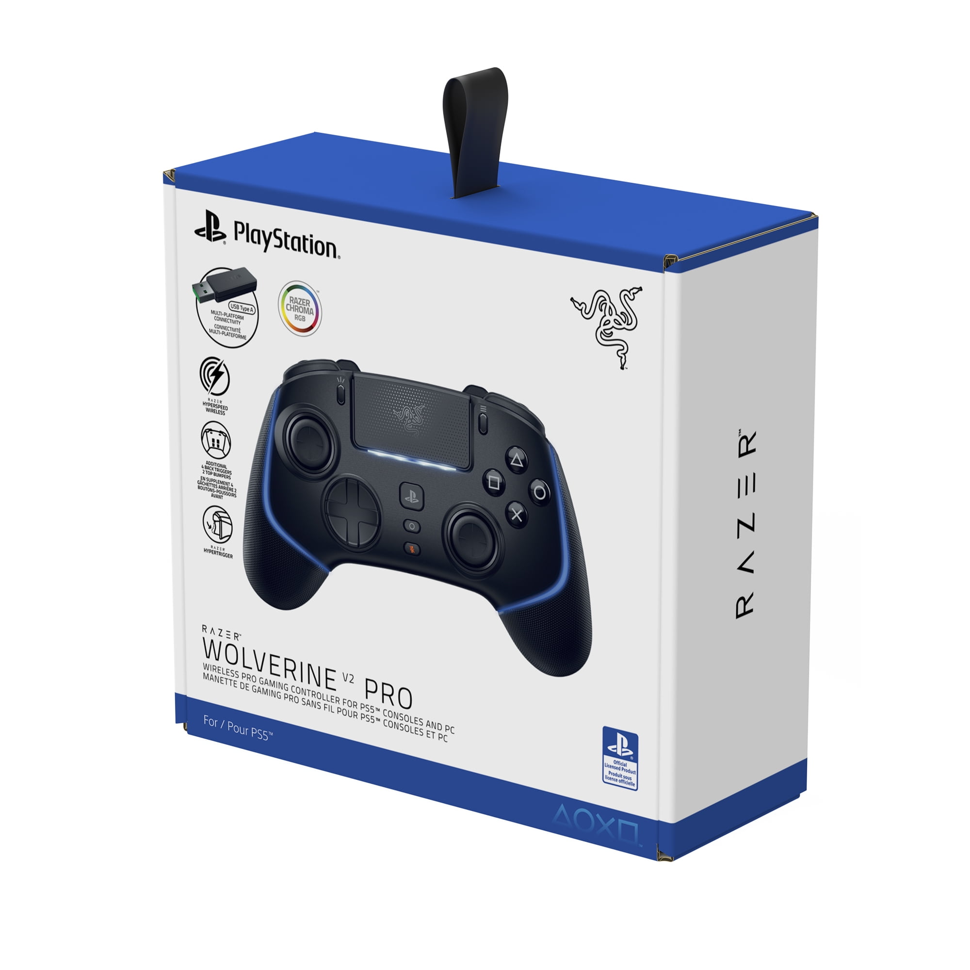  Razer Wolverine V2 Pro Wireless Gaming Controller for  PlayStation 5 / PS5, PC: Mecha-Tactile Action Buttons - 8-Way Microswitch  D-Pad - HyperTrigger - 6 Remappable Buttons - Chroma RGB - Black :  Everything Else