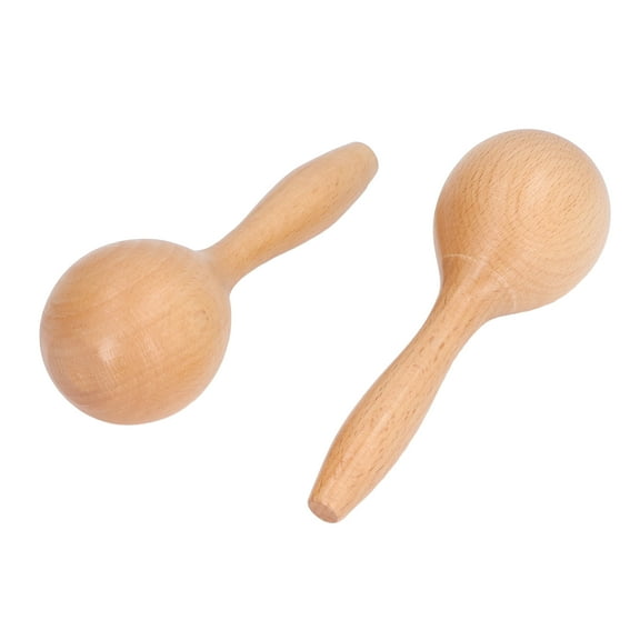 2pcs Percussion Maracas, Music Maracas Hand Percussion Clear Sound Glossy Appearance Hammer Percussion Instrument 14x5x5cm