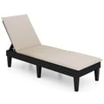 thumbnail image 2 of Costway Patio Lounge Chair Recliner Chair with 3-Position Adjustable Backrest & Cushion White, 2 of 3
