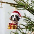 thumbnail image 2 of Dog Christmas Tree Ornament, Suspension 2D Acrylic Funny Lovers Gift, Home Decoration, Cute Xmas Dog Ornaments for Home Christmas Holiday Party Decorations, 6 Styles, 2 of 4
