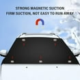 thumbnail image 4 of Magnetic Thermal Insulated Winter Snow Windshield Cover with Frostproof Reflective Silver Fabric for All-Weather Outdoor Car Protection, 4 of 7