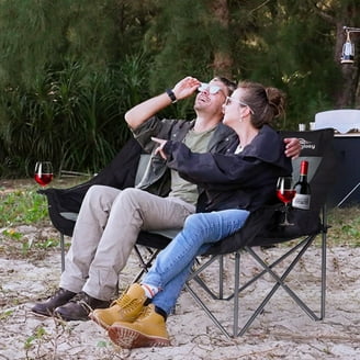 GCI Outdoor Legz Up Lounger Adjustable Folding Recliner Camp Chair