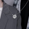thumbnail image 4 of 2 piezas Collares de pareja Cadena de suéter y aleación de sol Collar simple para regalo de cumpleaños Aniversario de boda Él Su Mujer, 4 of 8