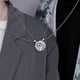 thumbnail image 4 of 2 uds collares de pareja/collar con colgante de aleación y sol/joyería de pareja de moda para regalo de cumpleaños boda fiesta amistad, 4 of 9