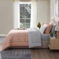 thumbnail image 6 of Virtu Twin Comforter Sets, 5 Piece Twin Bed in a Bag, Reversible Twin Bedding Comforter Set with Sheets, Kids Bedding, Peach Beige, 6 of 8