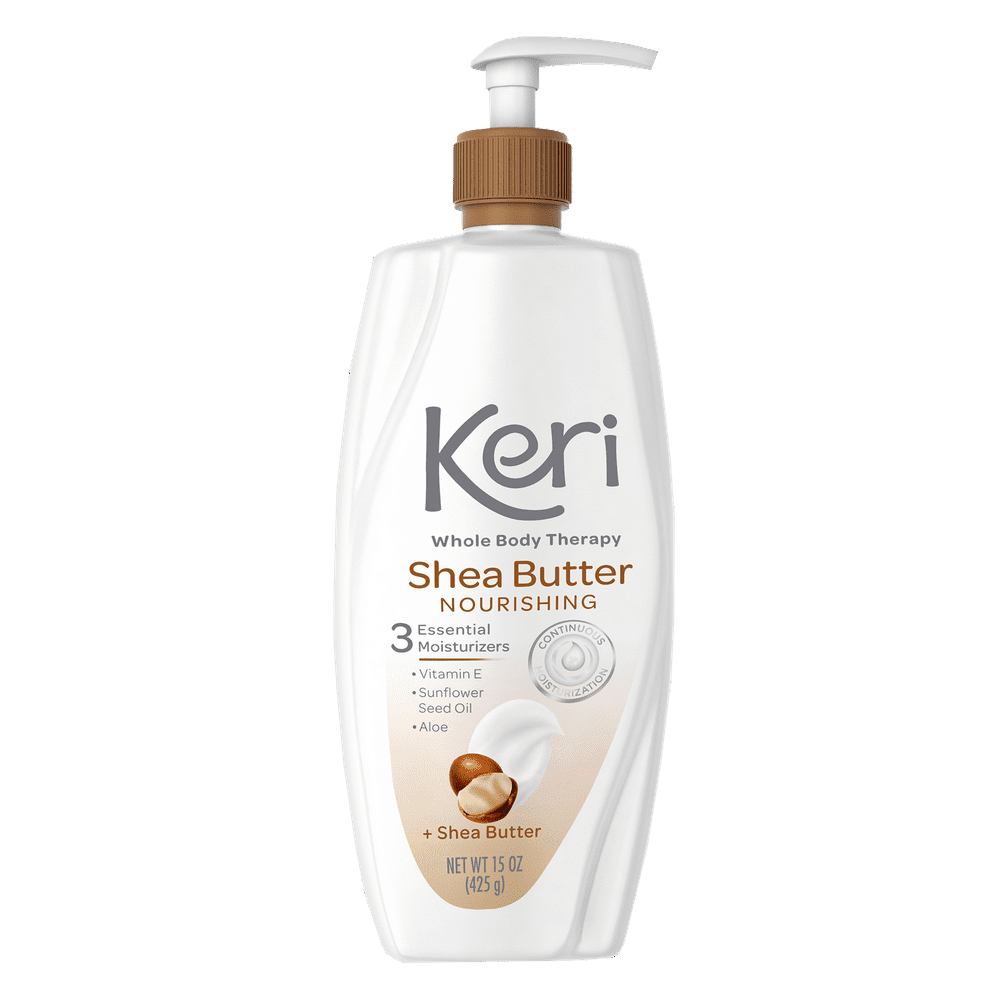 Keri Nourishing Shea Butter & Vitamin E Whole Body Therapy Lotion, 15