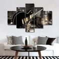 thumbnail image 2 of TISHIRON 5PCS Framed Music Theme Canvas Wall Art Set,50"x24" Guitar and Cityscape Wall Canvas Art Decor, 2 of 7