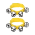 thumbnail image 1 of Unique Bargains 2 Pcs Clochettes de Poignet, Clochettes à Grelots Clochettes de Cheville Instruments de Percussion Rythme Musical pour Fête Noël, Jaune, 1 of 5
