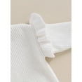 thumbnail image 6 of Bagilaanoe Toddler Baby Girl Knitted Sweater Long Sleeve Solid Color Pullover 3M 6M 9M 12M 18M 24M 3T Kids Warm Jumpers Tops Fall Loose Knitwear, 6 of 8