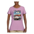 thumbnail image 2 of Wild Bobby Mustang Untamed American Spirit Ford Cars and Trucks Women Graphic Tee, Light Pink, 3X-Large, 2 of 6
