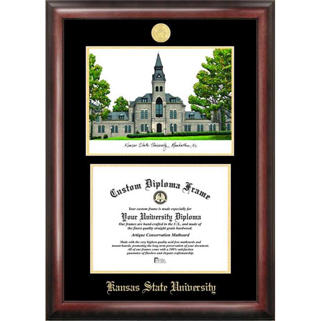 Campus Images Cornice Per Diploma Clemson University Con Litografia - Legno Dorato 18.75x25.75 Pollici, Fatta A Mano USA