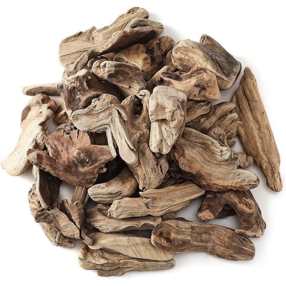 Heyingu 350g Mixed Size Driftwood Pieces Fish Tank Decorations Driftwood for Crafts and Decor for Vase Filler Table Decoration