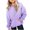 Purple, variant on Domzest Girls Gradient Hoodies Zip UP Loose Fit Long Sleeve Sweatshirt Drawstring Hooded Pullover with Pocket for 3-14 Years Army Green 160 Age:13-14Y