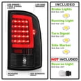 thumbnail image 2 of Black 2007-2013 GMC Sierra 1500 2500HD 3500HD LED Tube Tail Lights Brake Lamps, 2 of 7