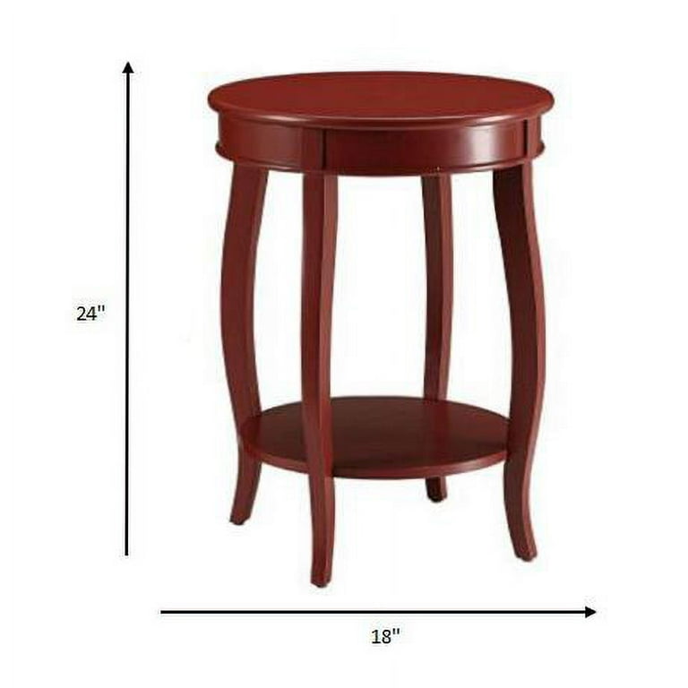 Pop Of Color Red Finish Side Table Pop Of Color Red Finish Side Table