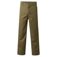 thumbnail image 3 of Pimfylm Flowy Pants For Men Men's Stretch Relaxed Fit Flat Front Pant Khaki 3X-Large, 3 of 5