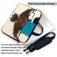 thumbnail image 3 of ZNDUO Bird Japanese Mask Pattern Laptop Bag, 15.6 inch Business Casual Durable Laptop Backpack, 3 of 8