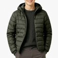 thumbnail image 2 of HAOTAGS Teen Boys Hooded Puffer Coat (9-17) Lightweight Warm Quilted Jacket Army Green Size 13, 2 of 2