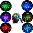 thumbnail image 2 of Luces de bola de discoteca (1 paquete), luces de fiesta, lámpara de escenario, iluminación de discoteca, efecto proyector, foco, control remoto, para Navidad, niños, fiestas, bares, cumpleaños, clubes, 2 of 5