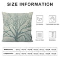 thumbnail image 5 of Qinduosi White Coral Tree Throw Pillow Cover Plant Ocean Botanical Tree Foliage Branch Pillow Case Decorative Men Women Boy Girl Room Cushion Cover for Home Couch Bed White, 5 of 5