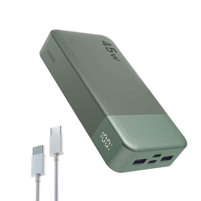 Cargador portátil Power Bank NOBIS 20000mAh 45W Verde