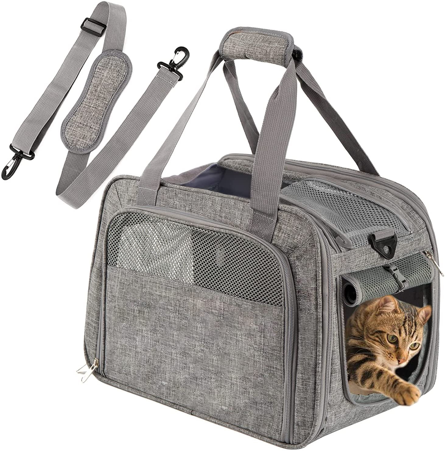 Soft Sided Pet Carrier for Cat Cat Carrier Airline Approved Underseat