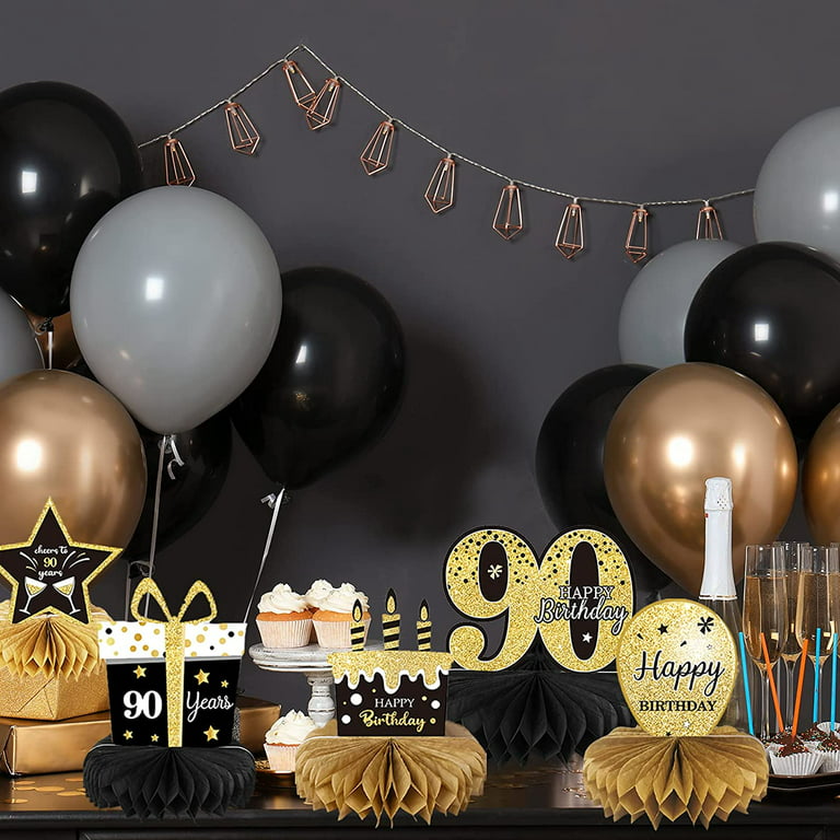 9 Pieces 90th Birthday Decoration 30th Birthday Centerpieces for ...