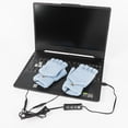 thumbnail image 1 of Guantes con calefacción USB para mujeres y hombres (azul), manoplas de invierno, guantes cálidos para computadora portátil, calentadores de manos sin dedos con calefacción completa y media, 1 of 5