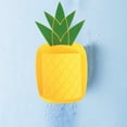 thumbnail image 6 of Pineapple Shape Toothbrush Holder Bathroom Toothpaste Silicone Storage Shelf Wall Hanging Storage Rack, 6 of 8