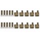 thumbnail image 1 of Kits de Reparación de Cremallera Unique Bargains 10 Juegos Tono Bronce #3, 1 of 6
