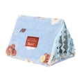 thumbnail image 1 of Casa para hámster con cortina lavable, escondite para animales pequeños, jaula para cobayas Azul L, 1 of 8