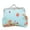 Blue, variant on Women Girl Canvas Change Purse Change Pouch with Kiss Lock Clasp Coin Purse Floral Coin Wallet for Daily Evening Party