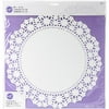 "Greaseproof Doilies-14"" White Circle 4/Pkg"