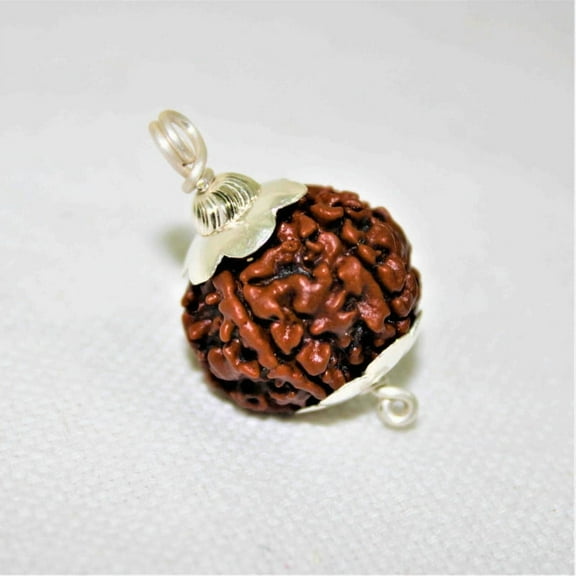 5- Mukhi Five Face Rudraksha Bead Natural Rudraksha Bead Pendant Five Face Rudraksha Bead