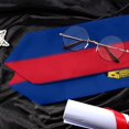 thumbnail image 5 of DABOYOZHZH Liechtenstein Flag Graduation Shawl Sash Stole Wraps Scraf For International Study Pride Women Men, 5 of 6