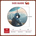 thumbnail image 2 of Xecao Astronaut Contemplating Planet Pattern Christmas Tree Skirt Round Xmas Tree Mat Base Cover for Holiday Home Decorations-30", 2 of 6