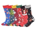 thumbnail image 3 of Nuevos calcetines bonitos de Navidad para mujer, calcetines de algodón a la moda callejeros, regalo de Navidad para mujer, 3 of 4