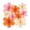 Orange, Pink, White, variant on FWSA WRAPS Pastel Paper Flowers Decorations For Wall,Hanging Fans Floral Backdrop Decoration,Set of 9 Blue,Pink,Purple,Yellow