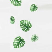 Efavormart Green Tropical Monstera Leaves Wall Decals, Plant Peel Removable Stickers