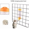 thumbnail image 3 of Minzimin 1piece Hamster Water Bottle, Little Pet Automatic Drinking Bottle with Food Container Base Hut Hanging Water Feeding Bottles Auto Dispenser for Small Animals, 3 of 6