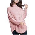 thumbnail image 2 of JINMGG 2024 Fall Winter Plus Size Sweaters for Women Clearance,Women's Sweater Long Sleeve Turtleneck Cable Knit Sweater Women's Pullover, 2 of 9