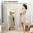 thumbnail image 4 of HOMCOM Miroir Pleine Longueur 64 Pouces x 21 Pouces, Miroir Pleine Longueur Rectangulaire, Beige, 4 of 10