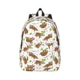 thumbnail image 2 of Rocae Cute Sloth for Durable Canvas Backpack Leisure Large Bag Travel Rucksack Multi-function Backpack Medium, 2 of 8