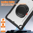 thumbnail image 6 of Nalacover Rugged Case for iPad 5th/6th Gen 9.7", for iPad Air 2/iPad Air Tablet Case with Rotatable Stand & Foldable Handle Grip & Shoulder Strap, Heavy Duty Hybrid Shockproof Case - Black, 6 of 9