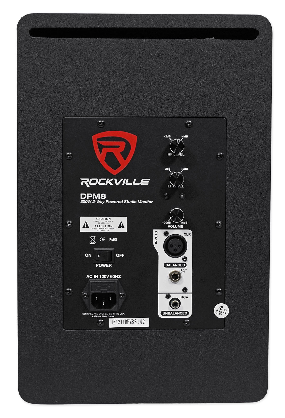 Pair Rockville DPM8W 8 600w Active Studio Monitors+Stands+Headphones+Mic+Shield 