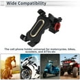 thumbnail image 3 of Soporte para teléfono de motocicleta Unique Bargains para manillar, compatible con teléfonos de 4.7 a 7.2 pulgadas, tono dorado, 3 of 7