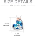 thumbnail image 5 of Dorunmo Mama Bear Crystal Necklace with 2 Cubs Sterling Silver Mother Daughter Son Necklace Polar Bear Pendant Necklace Mothers Day Jewelry Gifts for Women Mom, 5 of 6