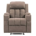 thumbnail image 6 of Spirit up Art 31.5" Wide Fabric Manual Standard Recliner in Brown, 6 of 8